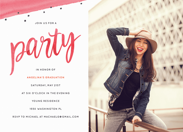 Watercolor Party Invite